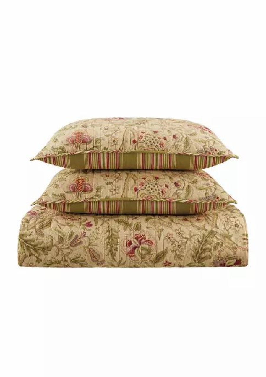 Bed & Bath * | Hot Sale Waverly Imperial Dress Quilt Set Antique