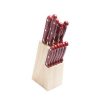 Home * | Cheap Lexi Home 13 Piece Knife Block Set Red