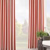 Home * | Flash Sale Waverly Sun N Shade Solstice Stripe Curtain Panel Chili