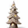 Christmas * | Best Deal National Tree 17.25 And Gray Led Lighted Christmas Tree Tabletop Decor White