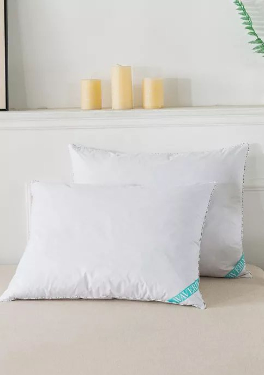 Bed & Bath * | Budget Waverly 300 Thread Count Cotton Duck Down Pillow White