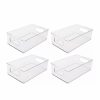 Home * | Outlet Lexi Home Eco Conscious Acrylic Organizer Tray Set Of 4 Clear