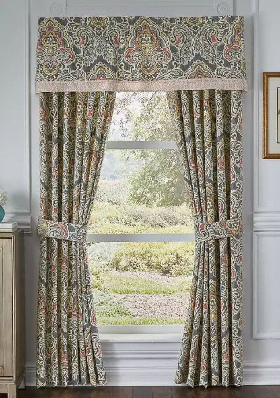 Home * | Coupon Waverly Artisanal Window Drapery Pair Mineral