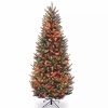 Holiday * | Buy National Tree 6.5' Pre-Lit Natural Fraser Slim Fir Artificial Christmas Tree Multi-Color Lights Green