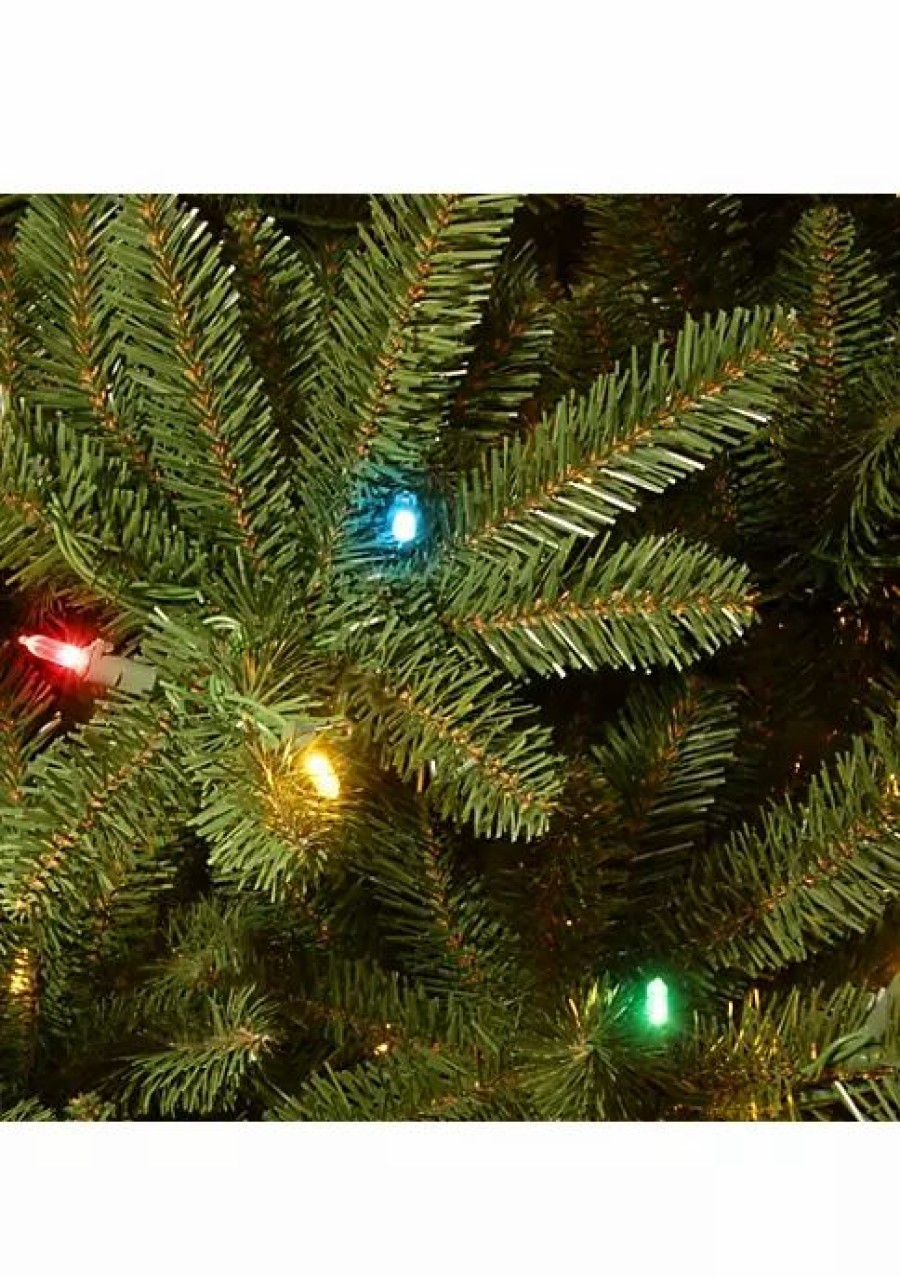 Holiday * | Buy National Tree 6.5' Pre-Lit Natural Fraser Slim Fir Artificial Christmas Tree Multi-Color Lights Green