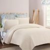 Bed & Bath * | Deals Waverly Solid Cutout Comforter Set Ivory