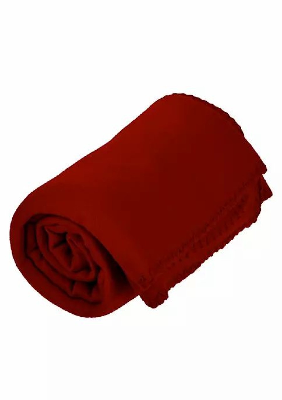 Bed & Bath * | Best Sale Lexi Home Versatile 50 X 60 Cozy Premiuim Fleece Throw Blanket 24 Pack Red