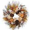 Home * | Flash Sale National Tree Pinenut Artificial Thanksgiving Wreath 22-Inch Unlit Yellow