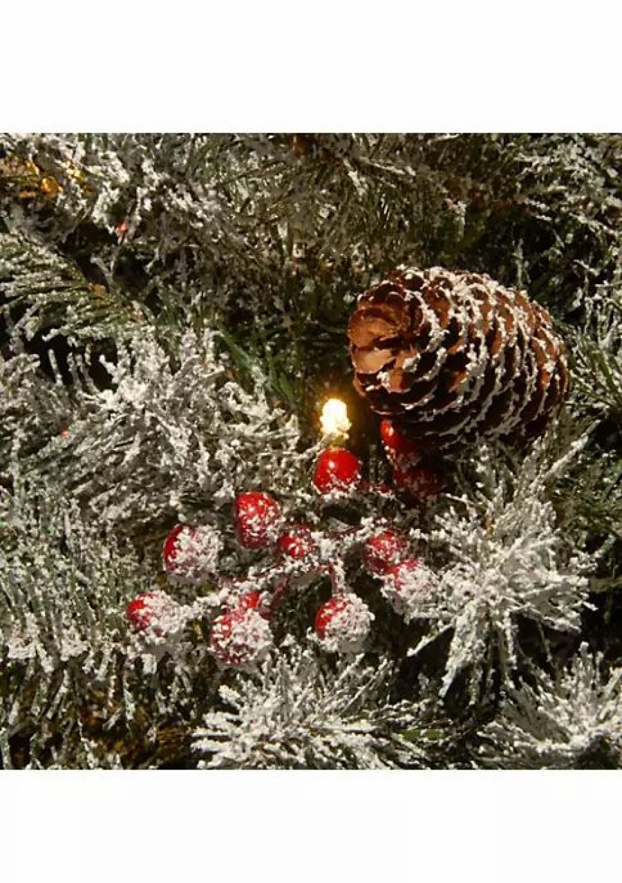 Trees * | Wholesale National Tree 2 Pre-Lit Dunhill Fir Artificial Christmas Tree Warm White Led Lights Green