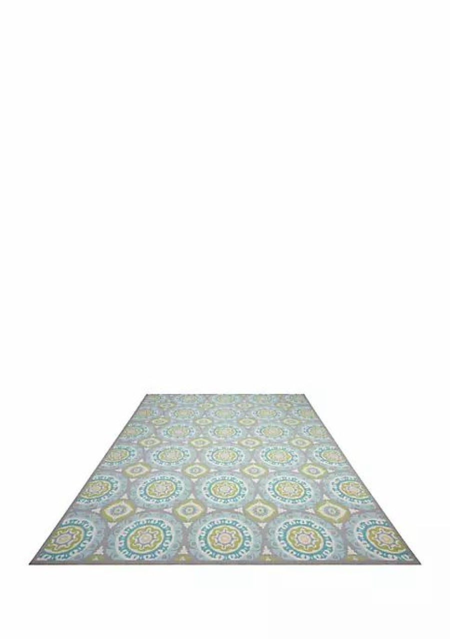 Home * | New Waverly Sun & Shade 5 Ft 3 In X 5 Ft 3 In Area Rug Jade