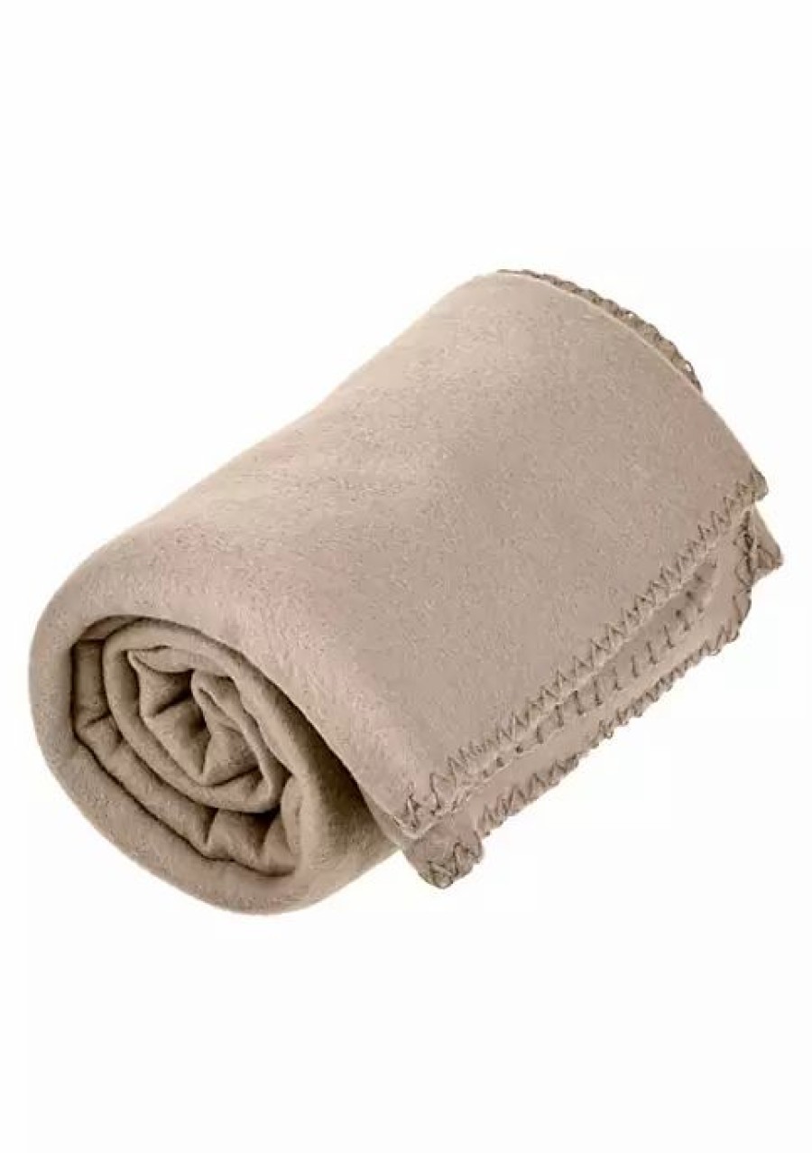 Bed & Bath * | Cheap Lexi Home Versatile 50 X 60 Cozy Premiuim Fleece Throw Blanket 12 Pack Creme Brulee