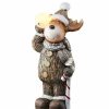 Holiday * | Brand New National Tree 19 And White Prelit Led Moose Christmas Tabletop Decor Brown