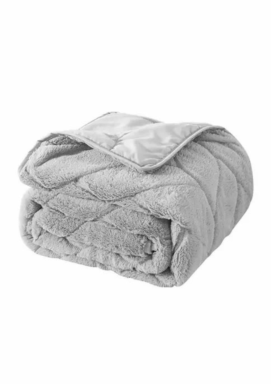 Home * | Best Reviews Of Waverly Cozy Down Alternative Throw Gray