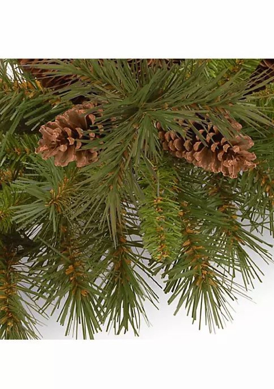 Holiday * | Outlet National Tree 36 And Brown Traditional Pine Cone Christmas Swag Unlit Green