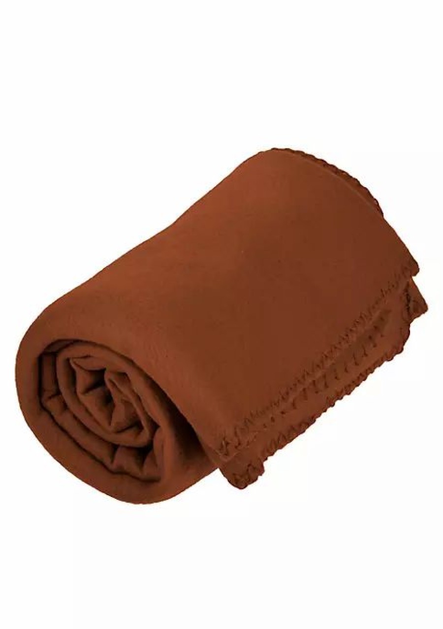 Bed & Bath * | Best Deal Lexi Home Versatile 50 X 60 Cozy Premium Fleece Throw Blanket Single Pack Dark Brown