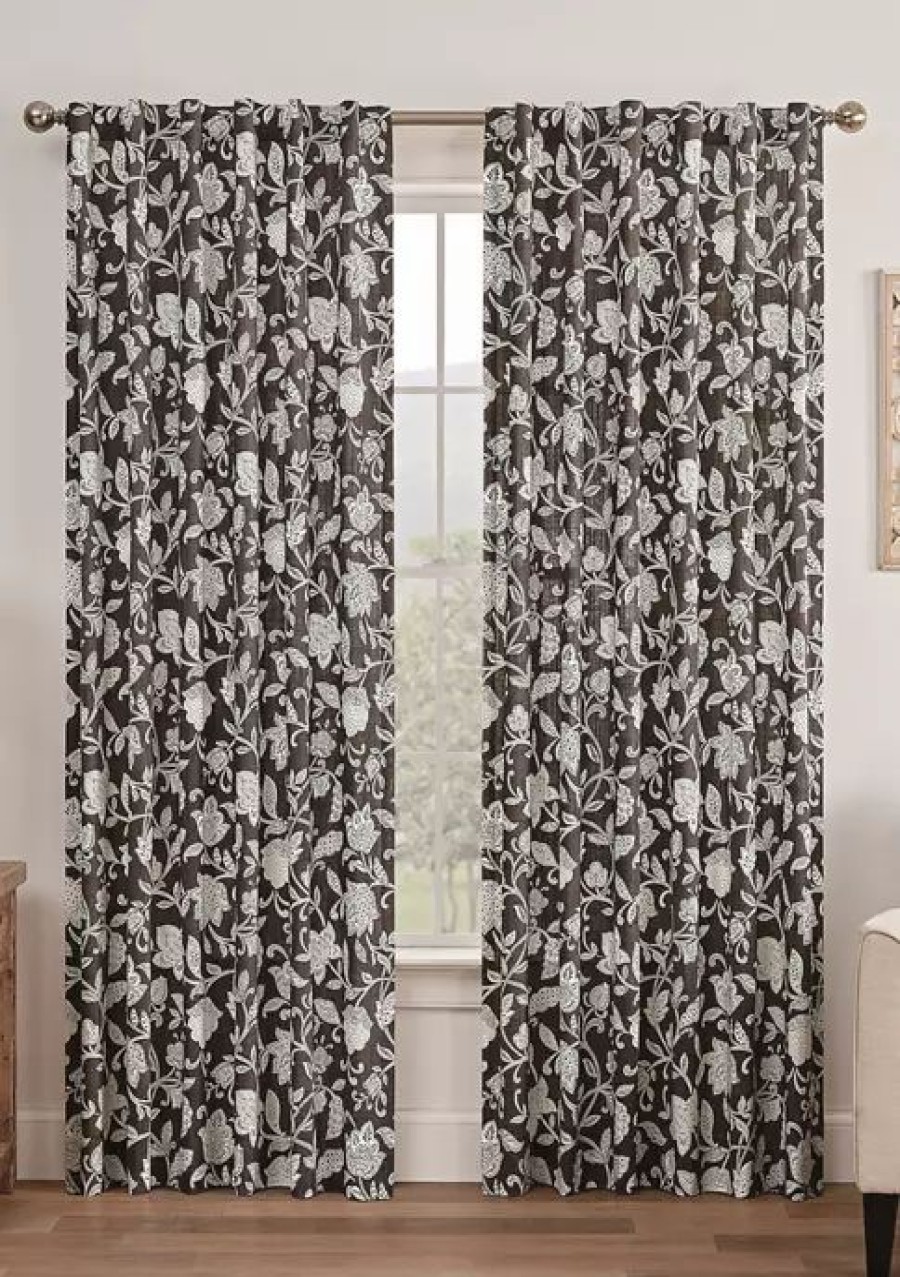 Home * | Best Deal Waverly Stencil Vine Window Curtain