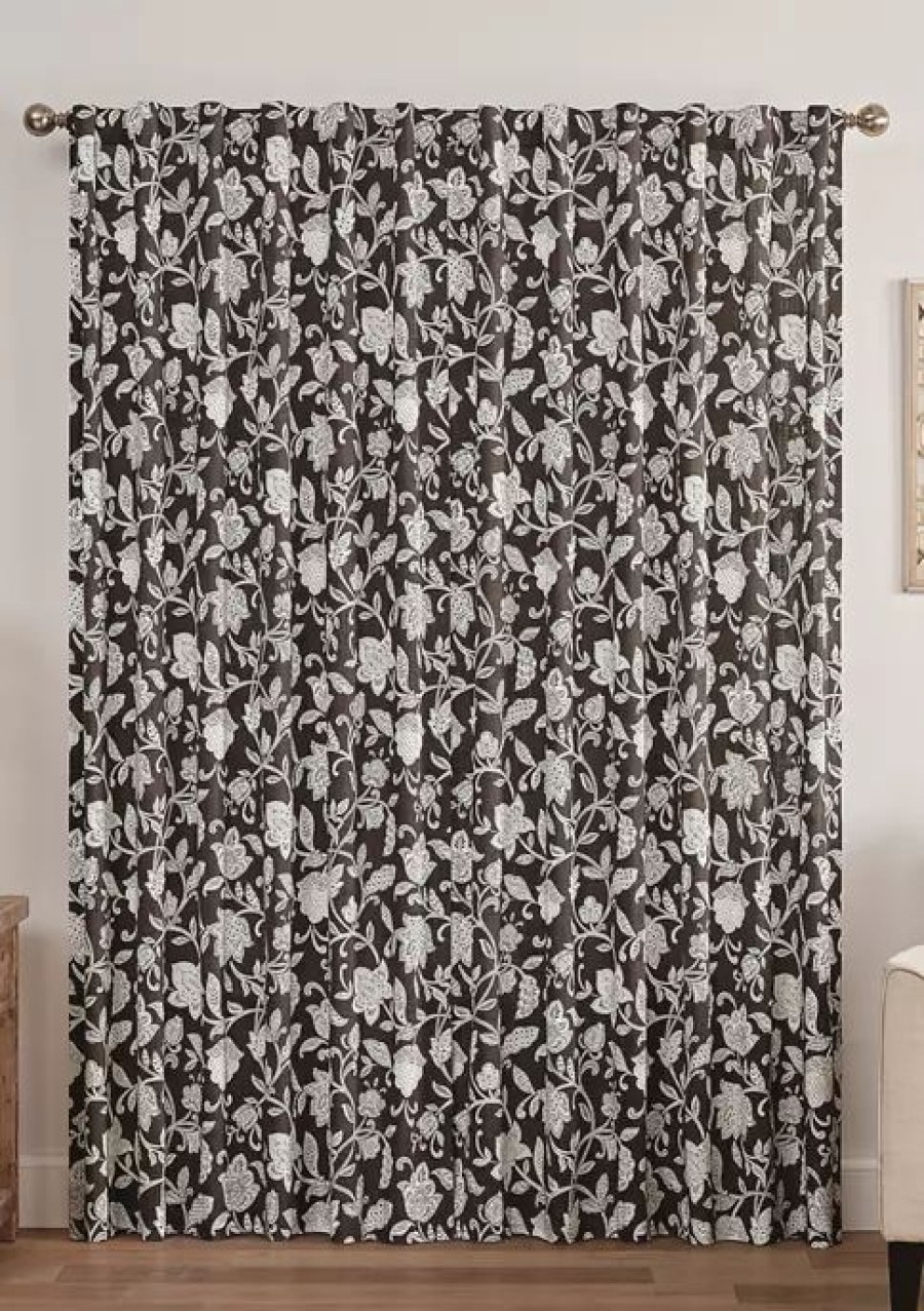 Home * | Best Deal Waverly Stencil Vine Window Curtain