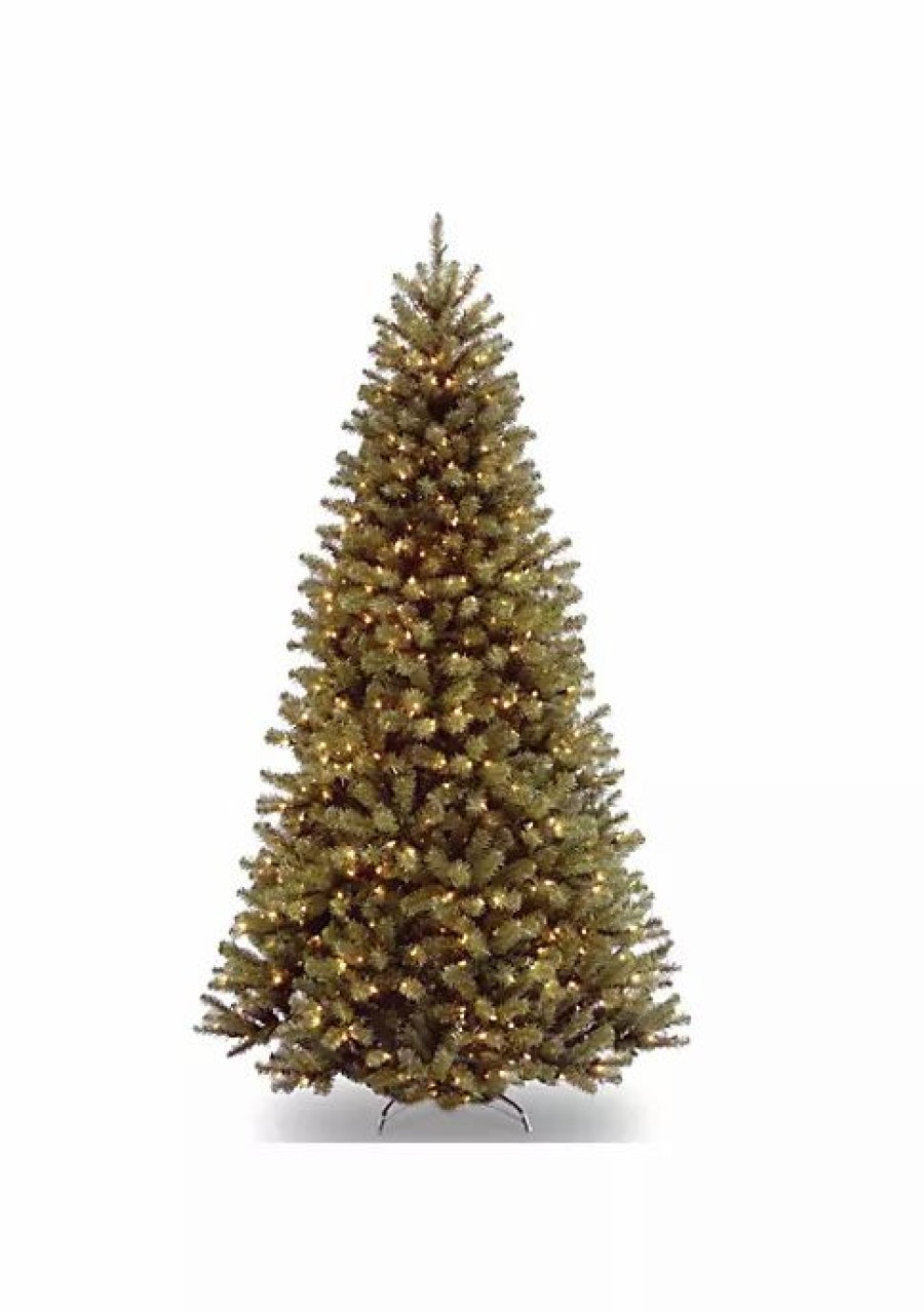 Trees * | Flash Sale National Tree 6' Pre-Lit Medium North Valley Spruce Artificial Christmas Tree Clear Lights Green