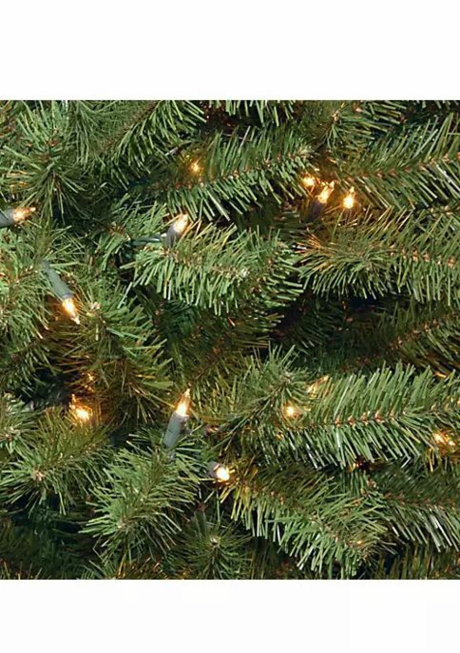 Trees * | Flash Sale National Tree 6' Pre-Lit Medium North Valley Spruce Artificial Christmas Tree Clear Lights Green