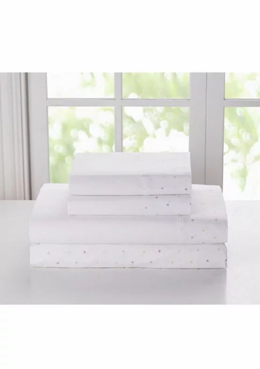 Bed & Bath * | Coupon Waverly Kids Irregular Dot Sheet Set Gray