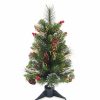 Home * | Discount National Tree 24 Pre-Lit Crestwood Spruce Battery Operated Medium Artificial Christmas Tree Warm White Led Lights Green