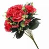 Home * | Coupon National Tree 19 Artificial Large Rose Flower Bouquet On Stick Red