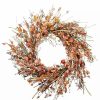 Home * | Deals National Tree Wild Flowers Artificial Thanksgiving Wreath 22-Inch Unlit Yellow