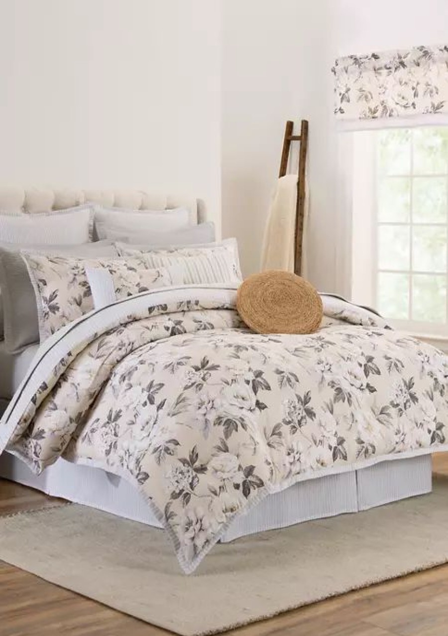 Bed & Bath * | Best Sale Waverly New Day Comforter Set Cream