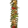 Christmas * | Coupon National Tree 72 Pre-Lit Battery Operated Artificial Christmas Garland Warm White Led Lights Green