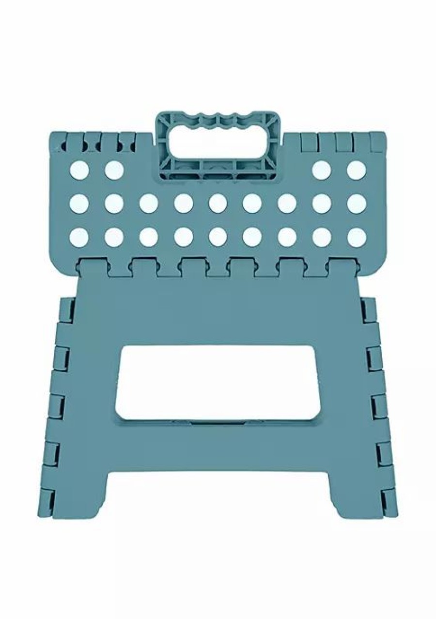 Home * | Brand New Lexi Home Foldable Space Saving Step Stool 9 Inch Teal