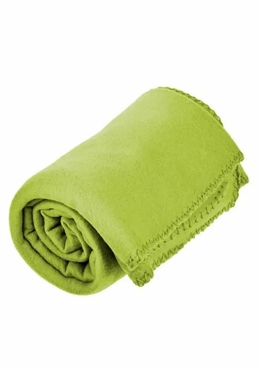 Bed & Bath * | Wholesale Lexi Home Versatile 50 X 60 Cozy Premiuim Fleece Throw Blanket Single Pack Lime Green