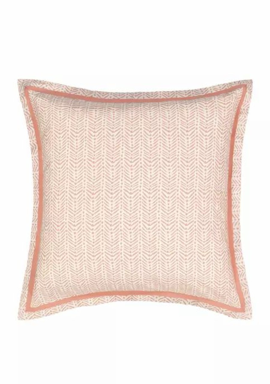 Bed & Bath * | Cheapest Waverly Artisanal Euro Sham Coral