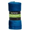 Bed & Bath * | Best Reviews Of Lexi Home Versatile 50 X 60 Cozy Premiuim Fleece Throw Blanket 12 Pack Dark Blue