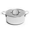 Home * | Brand New Lexi Home Diamond Tri-Ply Kitchen 4.8 Qt Dutch Oven Casserole With Glass Lid- Nonstick Heat Resistant Kitchen Cookware Stainless Steel