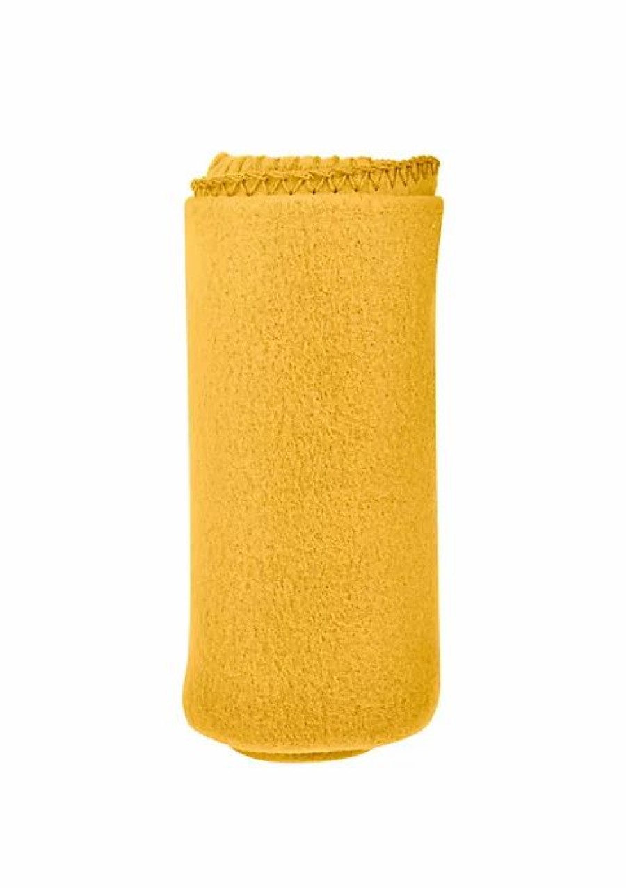 Bed & Bath * | Hot Sale Lexi Home Versatile 50 X 60 Cozy Premiuim Fleece Throw Blanket 12 Pack Mustard Yellow