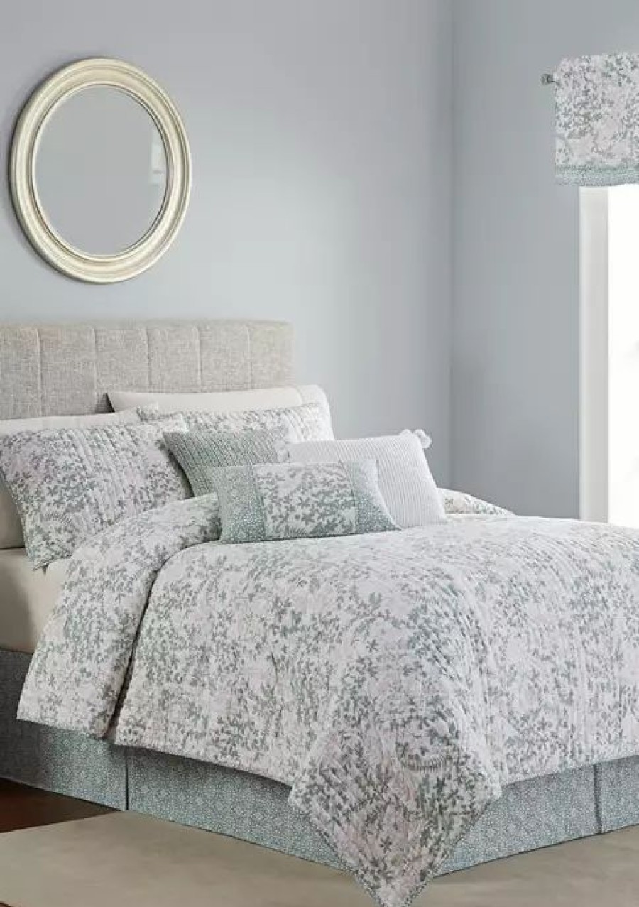 Bed & Bath * | Coupon Waverly Day Dreamer 4 Piece Quilt Set Mint Julep