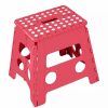 Home * | Deals Lexi Home Foldable Space Saving Step Stool 12 Inch Red