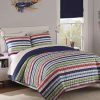 Bed & Bath * | Discount Waverly Kids Froot Loops Quilt Set Navy