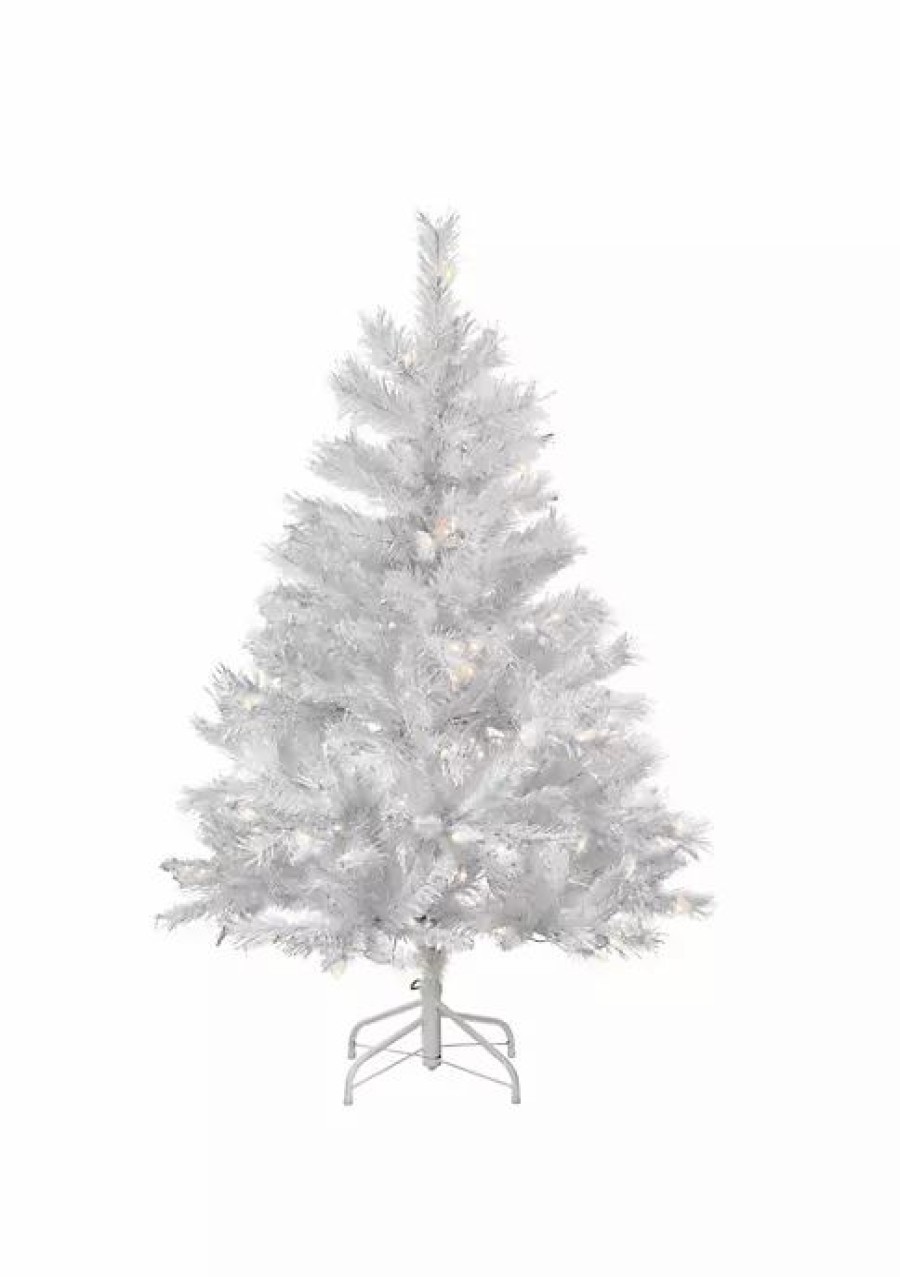 Trees * | Best Pirce National Tree 4.5 Pre-Lit Medium Winchester Pine Artificial Christmas Tree Clear Lights White