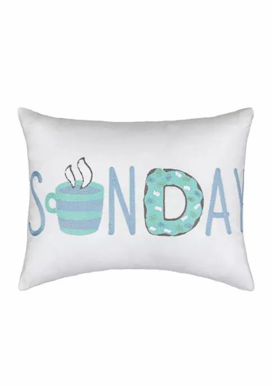 Bed & Bath * | Best Sale Waverly Spree Lights Out Sunday Decorative Pillow Spa