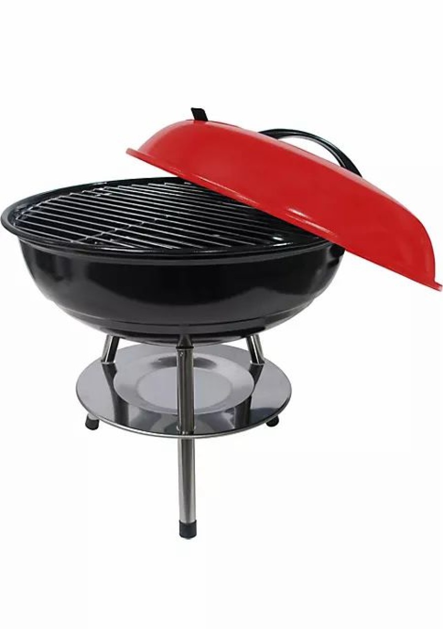 Home * | Outlet Lexi Home Bbq Grill Kettle 14 Inch Red