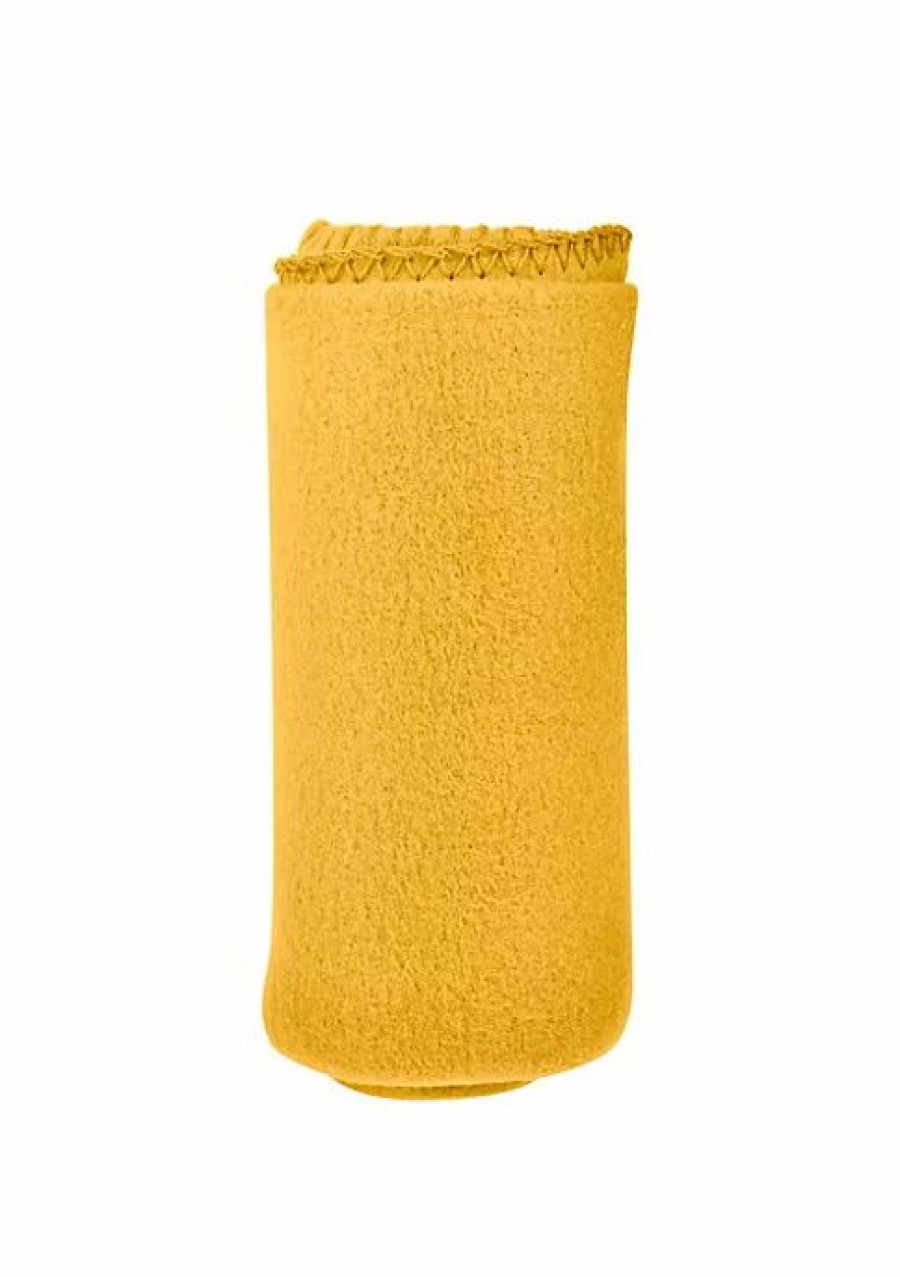 Bed & Bath * | Deals Lexi Home Versatile 50 X 60 Cozy Premiuim Fleece Throw Blanket 24 Pack Mustard Yellow