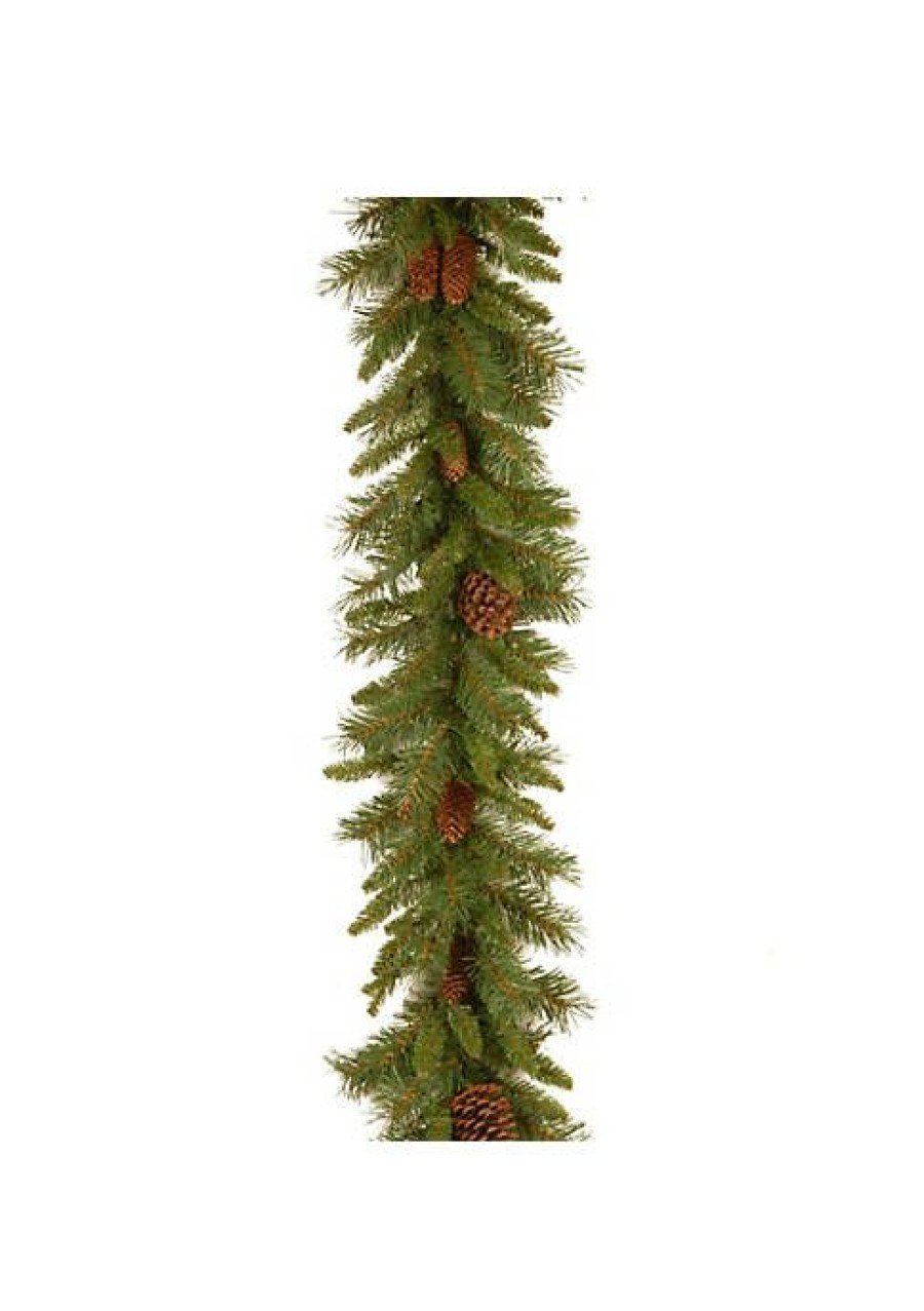 Home * | Promo National Tree 9 X 10 Pine Cone Artificial Christmas Garland Unlit Green