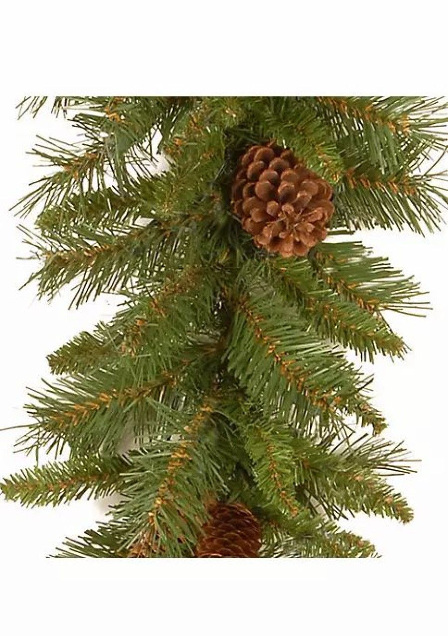 Home * | Promo National Tree 9 X 10 Pine Cone Artificial Christmas Garland Unlit Green