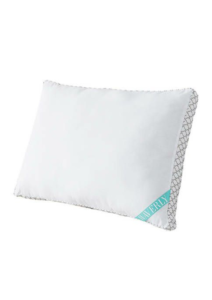 Bed & Bath * | Budget Waverly Antimicrobial Down Alternative Gusseted Pillow White