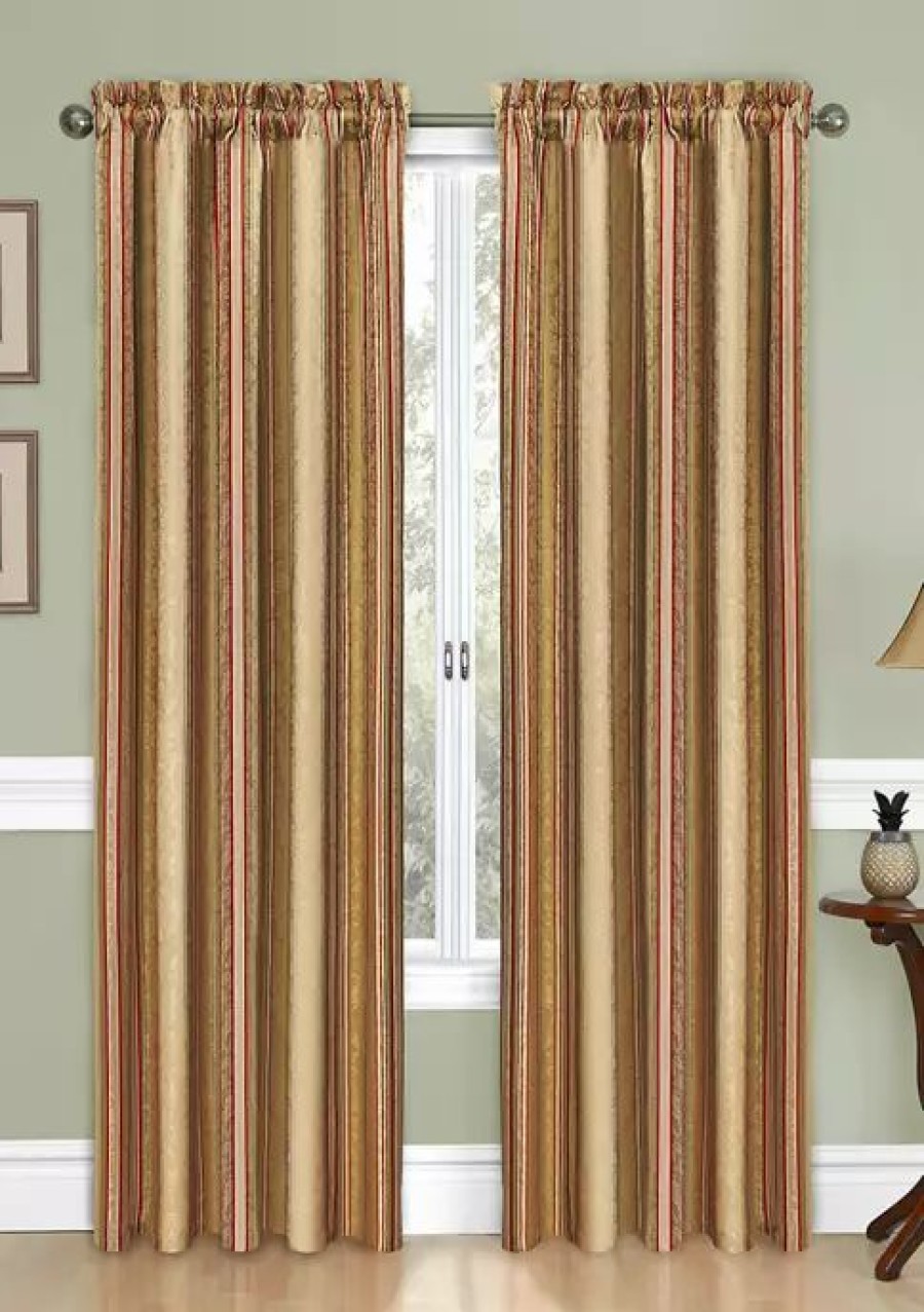 Home * | Wholesale Traditions By Waverly Stripe Ensemble Window Panel