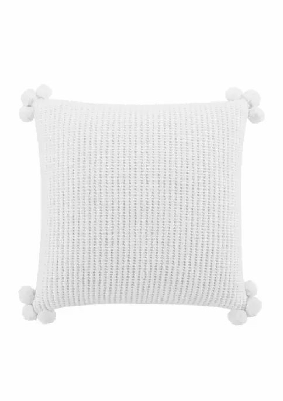 Bed & Bath * | Outlet Waverly Day Dreamer Pillow White