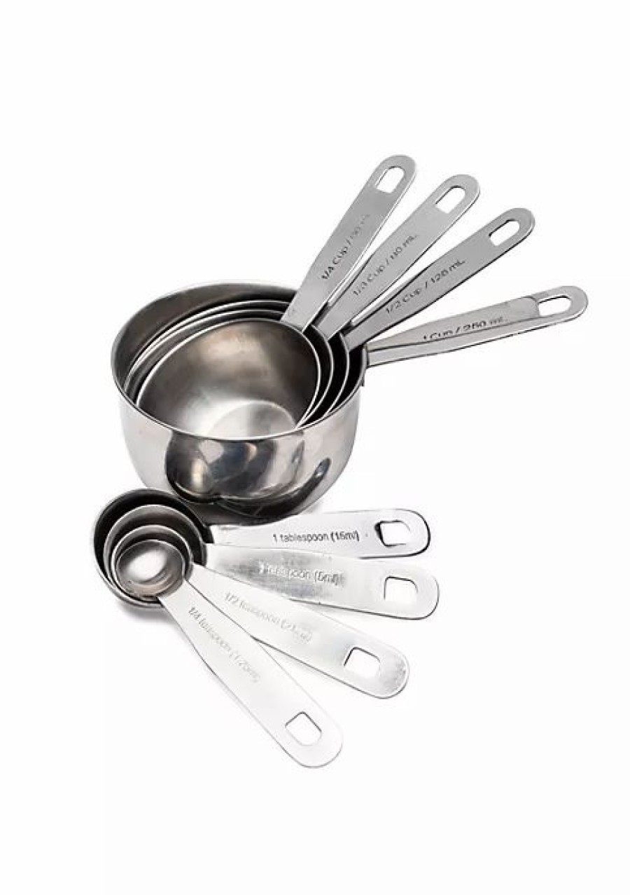 Home * | Wholesale Lexi Home Premium 8 Pc. Measuring Cup And Spoon Set Stainless Steel