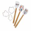 Home * | New Lexi Home Spatula & Cutter Set Of 6 Pieces White Silcone Heads