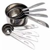 Home * | Top 10 Lexi Home 8 Pc. Stainless Steel Measuring Cup And Spoon Set Nickel/Silver